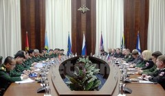 Quang cảnh Đối thoại chiến lược quốc phòng cấp thứ trưởng Việt-Nga lần thứ 2. (Ảnh: Duy Trinh/Vietnam+)