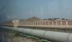 Đường ống dẫn nước thải dự án Formosa. Ảnh: TL