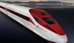 Ảnh: Phối cảnh tuyến đường sắt cao tốc Los Angeles - Las Vegas.