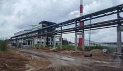 Một hạng mục nhà máy đang được xây dựng