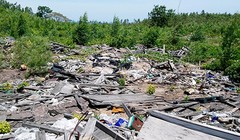 Trang trại chứa rác của Formosa ở phường Kỳ Long (thị xã Kỳ Anh, Hà Tĩnh). Ảnh: Đ.H