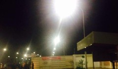 An ninh siết chặt tại Formosa Hà Tĩnh sau vụ nổ trong đêm. Ảnh PLO