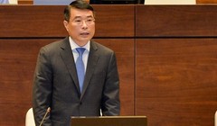 Thống đốc NHNN Lê Minh Hưng. Ảnh: Quốc hội.