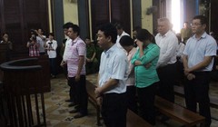 Xét xử vụ án VN Pharma. Ảnh: NLĐ