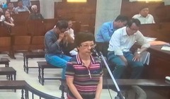 Bà Châu Thị Thu Nga tại tòa.