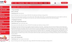 Website của Vietlott không còn tên ông Trường. Ảnh VietTimes
