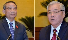 Ông Trương Quang Nghĩa (trái) và ông Phan Văn Sáu. Ảnh: Quochoi.vn