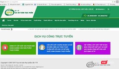Cổng dịch vụ công trực tuyến của Cục ATTP. 