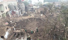 Hiện trường vụ nổ. Ảnh: Soha.