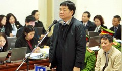 Bị cáo Đinh La Thăng tại phiên tòa ngày 11/1. Ảnh: TTXVN