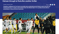 AFC đưa tin về chiến thắng của U23 Việt Nam. Ảnh: AFC