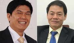 Các ông Trần Đình Long và Trần Bá Dương - hai tỷ phú USD mới của Việt Nam. Ảnh Thaco và Hòa Phát