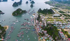 Cảng Cái Rồng, đảo Vân Đồn, tỉnh Quảng Ninh. Ảnh: VOV