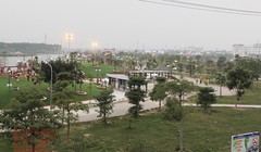 Sân tập golf xây trên đất quy hoạch công viên Hoàng Hoa Thám ở Bắc Giang. Ảnh: Đầu tư