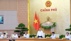 Phiên họp Chính phủ thường kỳ sáng 30/8. Nguồn: VGP