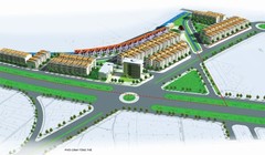 Bản vẽ phối cảnh tổng thể của dự án (Nguồn: Cổng thông tin Giao tiếp điện tử huyện Vĩnh Tường)