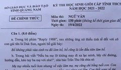 Đề thi HSG cấp THCS của tỉnh Quảng Nam