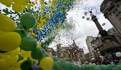 Tất cả bóng bay thả tại Sao Paulo được sản xuất bằng chất liệu có thể phân hủy tự nhiên để tránh ảnh hưởng tới môi trường. Nguồn: yandex