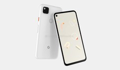 Hình ảnh render của chiếc Google Pixel 4a (Ảnh: 9mobiles)