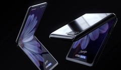Hình ảnh render của chiếc Samsung Galaxy Z Flip (Ảnh: Gizmochina)