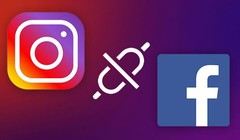 Gỡ liên kết tài khoảng Facebook trên Instagram (Ảnh: Gizbot)