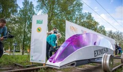 Eximus IV, chiếc xe giành chiến thắng trong cuộc thi tiết kiệm nhiên liệu Delsbo Electric (Ảnh: myjoyonline)