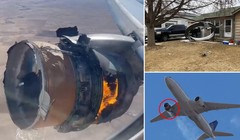 Hình ảnh vụ việc được hành khách và người dân chụp lại (Ảnh: Daily Mail)