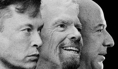 Lý do thực sự đằng sau những chuyến bay vào vũ trụ của các tỉ phú (Ảnh: Bloomberg)