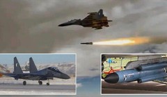 Tiêm kích Su-30MKA của Algeria phóng tên lửa hành trình chống bức xạ trong buổi huấn luyện (Ảnh: Military Watch Magazine)