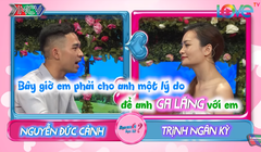 Cặp đôi Đức Cảnh - Ngân Kỳ đấu khẩu trong chương trình "Bạn muốn hẹn hò". Ảnh: Vietnamnet
