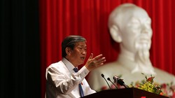 Ông Đinh Thế Huynh, Ủy viên Bộ Chính trị, Thường trực Ban Bí thư Trung ương Đảng, Đại biểu Quốc hội đơn vị TP Đà Nẵng trả lời ý kiến cử tri tại cuộc tiếp xúc