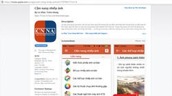 "Cẩm nang nhiếp ảnh" đã được phát triển cho iOS