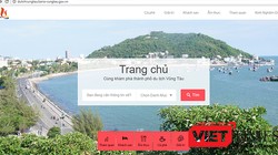 Giao diện website du lịch TP.Vũng Tàu 