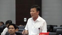 Ông Lê Văn Trung, Giám đốc sở Giao thông vận tải (GTVT) TP Đà Nẵng trả lời câu hỏi của phóng viên tại buổi Họp báo