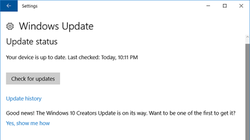 Chạy tiện ích Windows Update để tải và cài đặt các bản cập nhật cho hệ thống
