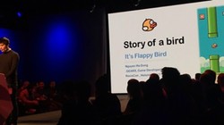 Lập trình viên người Việt đã không ngần ngại chia sẻ, bộc lộ những điểm yếu của bản thân trong câu chuyện về quá trình phát triển game Flappy Bird tại sự kiện RovioCon 2017 tại Helsinki, Phần Lan hôm 20/4.