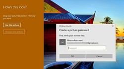 Ngoài việc sử dụng mật khẩu truyền thống, Windows 10 còn cho phép người dùng xác thực bằng hình ảnh