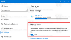 Tính năng Storage sense trên Windows 10 Creators có khả năng tự dộng dọn dẹp ổ cứng sau một khoảng thời gian nhất định nhằm tăng dung lượng lưu trữ của thiết bị.