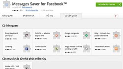 Messages Saver for Facebook cho phép bạn sao lưu lại toàn bộ tin nhắn, dễ dàng xem lại khi không có mạng hoặc phục hồi trong trường hợp lỡ tay xóa nhầm tin nhắn.