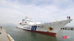 Sáng 24/7, tàu Lực lượng bảo vệ bờ biển Nhật Bản - Kojima cùng thủy thủ đoàn 80 người đã đến thăm TP Đà Nẵng.