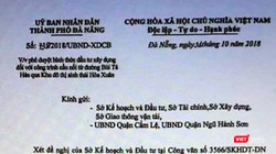 Cơ quan An ninh điều tra Công an Đà Nẵng đã vào cuộc điều tra vụ văn bản giả mạo này.