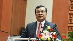 Ông Phan Việt Cường, tân Bí thư Tỉnh ủy Quảng Nam phát biểu tại Hội nghị Đảng bộ tỉh Quảng nam diễn ra sáng 3/1