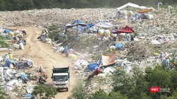 Bãi rác thải sinh hoạt tại xã Đại Hiệp đang bắt đầu đóng cửa