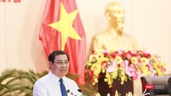 Ông Huỳnh Đức Thơ-Chủ tịch UBND TP Đà Nẵng tại phát biểu tiếp thu và giải trình các nội dung qua thẩm tra của các Ban HĐND TP và nội dung việc thảo luận, chất vấn, trả lời chất vấn tại kỳ họp thứ 11 HĐND TP Đà Nẵng khóa IX diễn ra hôm 11/7.