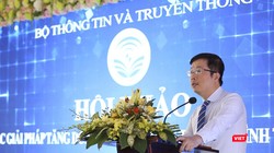 Ông Nguyễn Thanh Lâm, Cục trưởng Cục PT-TH &TTĐT phát biểu tại Hội thảo