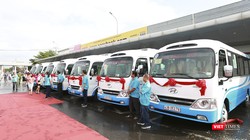Sáng 1/1/2020, Sở GTVT TP Đà Nẵng chính thức đưa tuyến xe buýt Đà Nẵng - Huế vào phục vụ