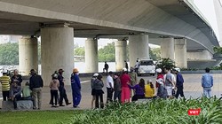 Khu vực chân cầu Trần Thị Lý (quận Ngũ Hành Sơn, Đà Nẵng), nơi người dân địa phương phát hiện va li chưa thi thể phụ nữ bị chặt khúc