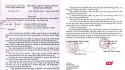 Văn bản báo cáo của y tế địa phương về trường hợp 4 lao động Vĩnh Phúc tại Quảng Nam