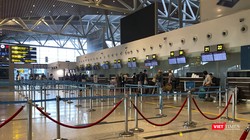 Một góc sân bay quốc tế Đà Nẵng mùa COVID-19