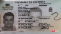 HÌnh ảnh hộ chiếu của du khách bỏ trốn khỏi nơi cách ly tập trung ở Hội An (Quảng Nam)